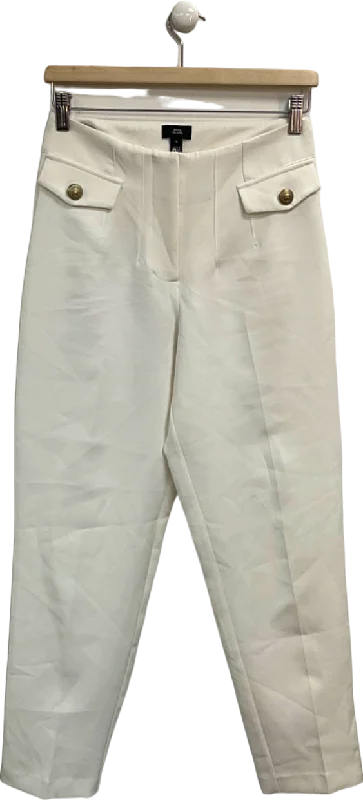 River Island White Trousers UK 8