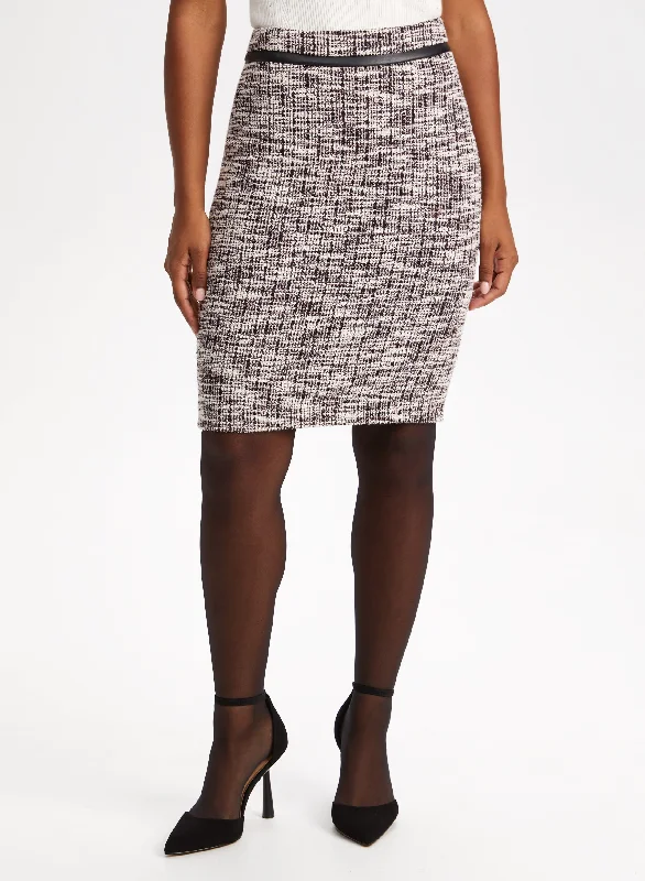 Bouclé Pencil Skirt