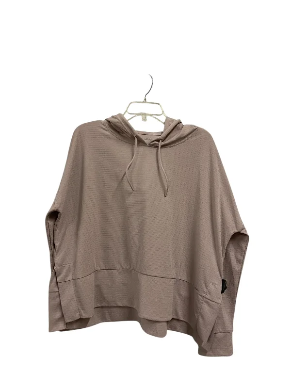 Athletic Top Long Sleeve Hoodie By Mondetta In Mauve, Size: M