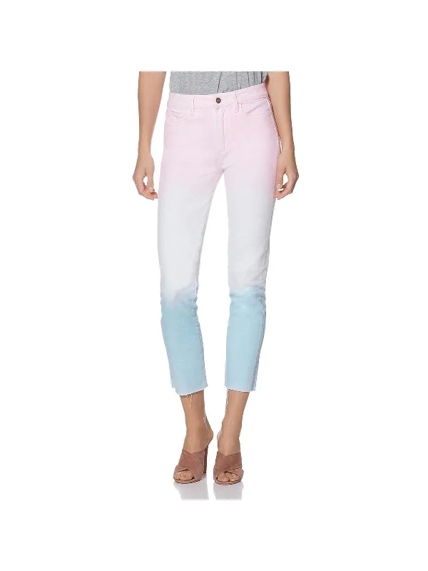 Hoxton Womens Denim High Rise Slim Leg Jeans