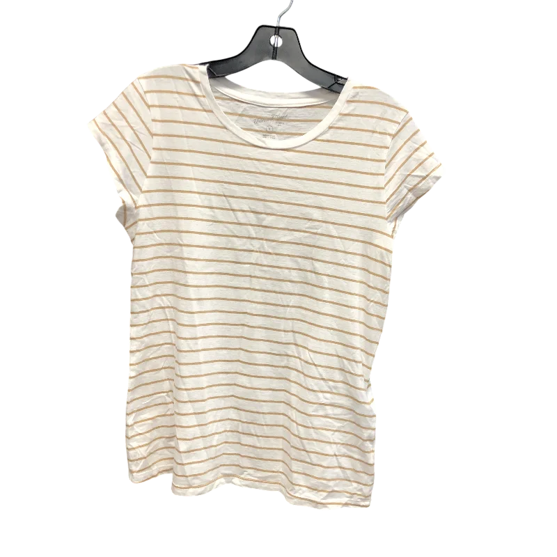 Top Short Sleeve Basic By Universal Thread In Striped Pattern, Size: M