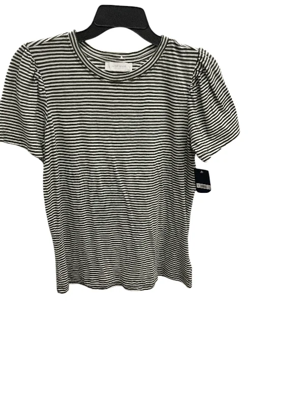 Top Short Sleeve By Lucky Brand In Striped Pattern, Size: Petite   S