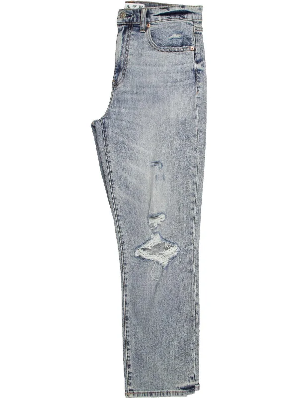 Womens Organic Cotton Denim Straight Leg Jeans