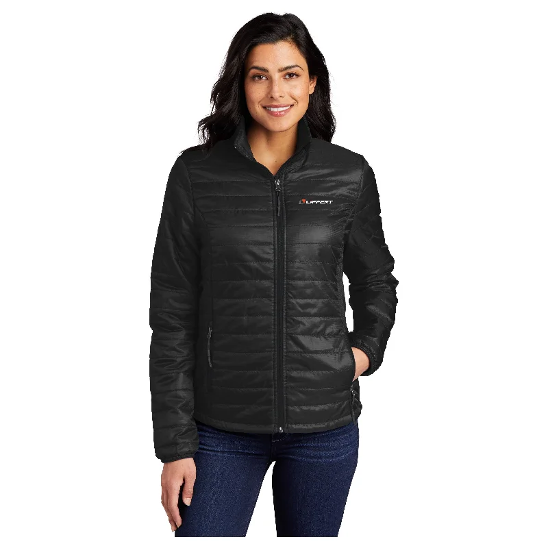 Ladies - Puffy Packable Down Jacket (Black)