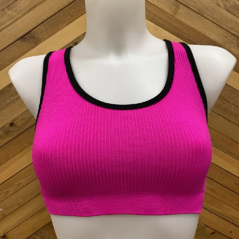 New Balance - Sports Bra : Neon Pink -women-sm