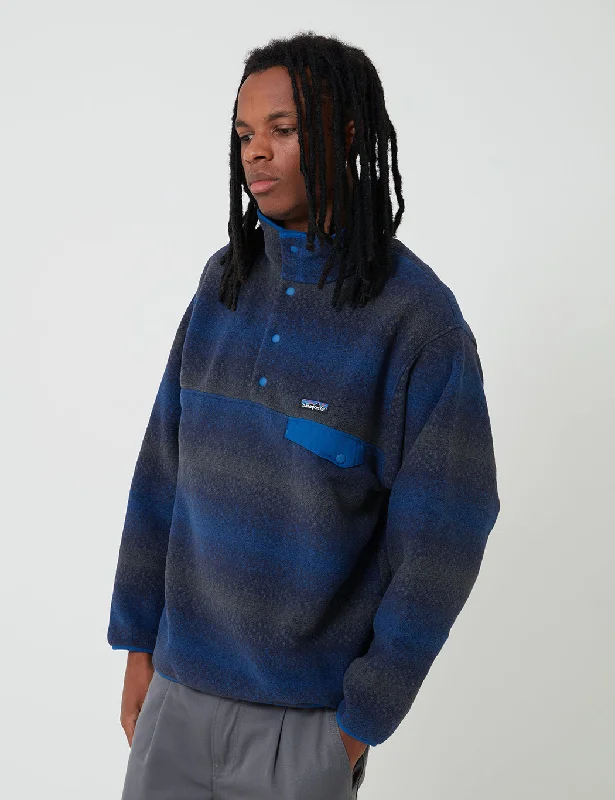 Patagonia Synchilla Snap-T Fleece Pullover - Gem Stripe/New Navy