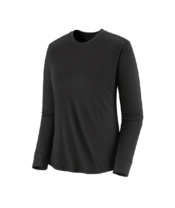 PATAGONIA Women's Capilene Cool Merino Blend Long Sleeve Base Layer Black