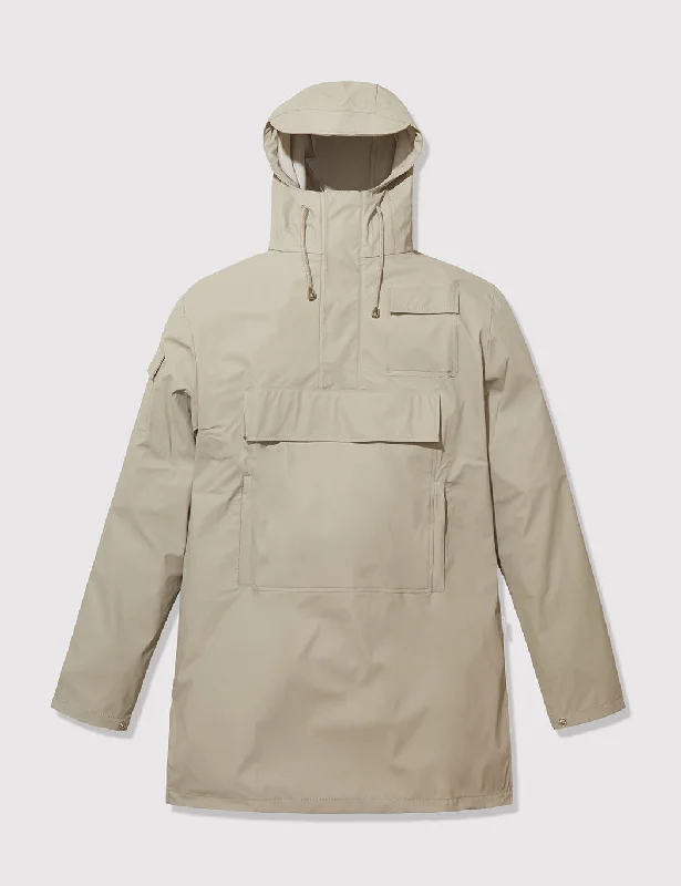 Rains Camp Anorak Jacket - Moon Grey