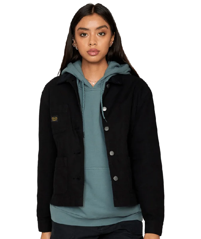 RVCA Women's Recession Chore Coat True Black