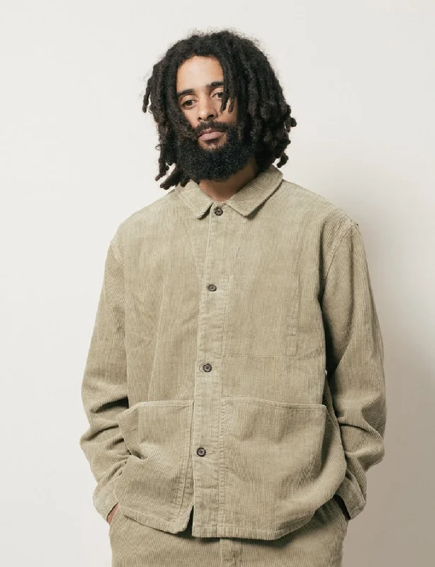 Satta Allotment Overshirt Jacket - Taupe