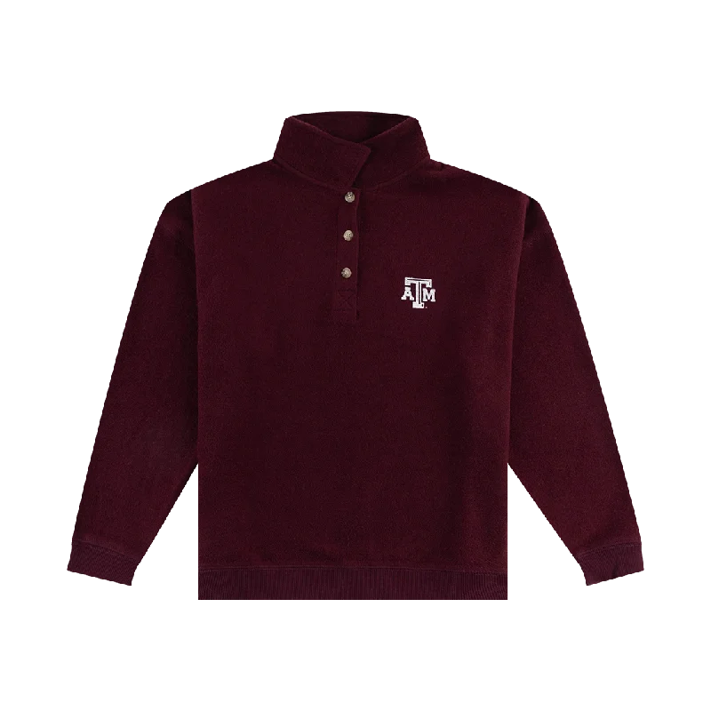 Texas A&M Maroon Henley Pullover