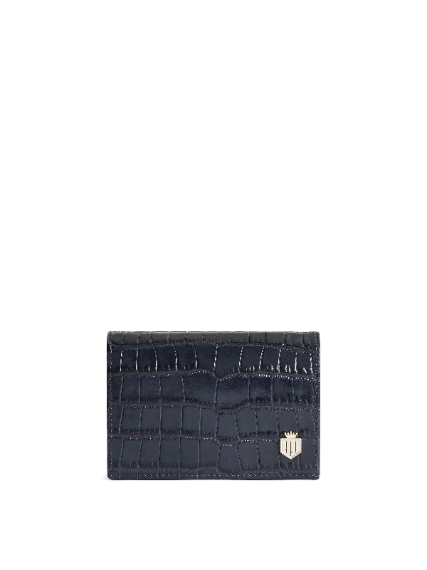 Ashwell Purse - High Shine Navy Croc