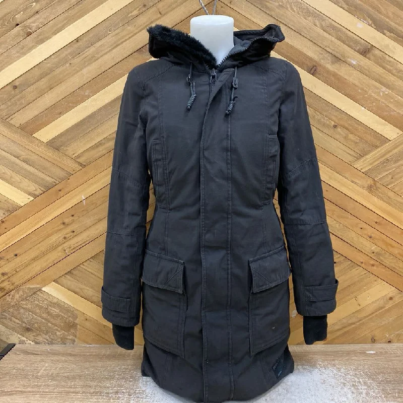 TNA- Bancroft parka - MSRP $ 378: Black `-women-SM