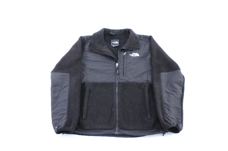 Women's The North Face Embroidered Logo Black Zip Up Jacket