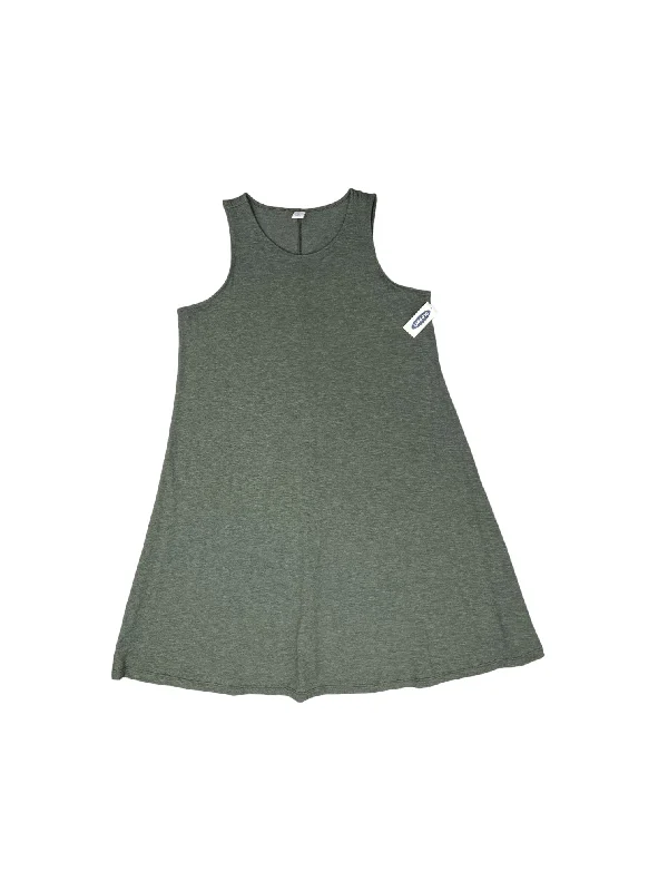 Green Dress Casual Midi Old Navy, Size M