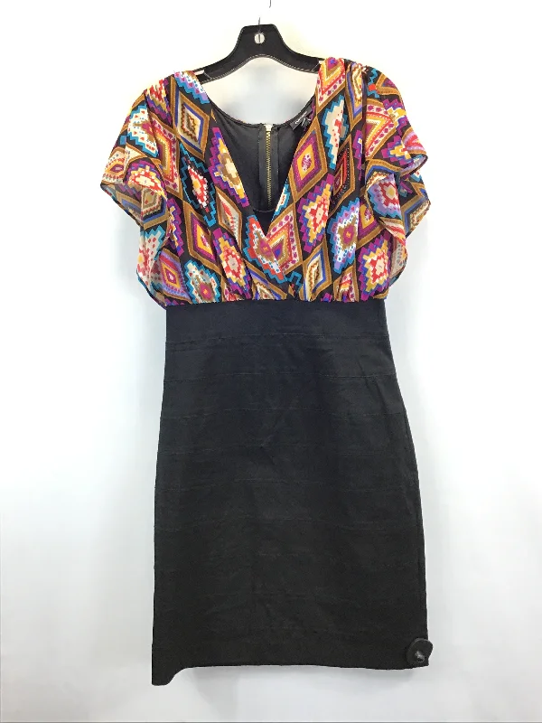 Multi-colored Dress Casual Midi Nicole By Nicole Miller, Size L