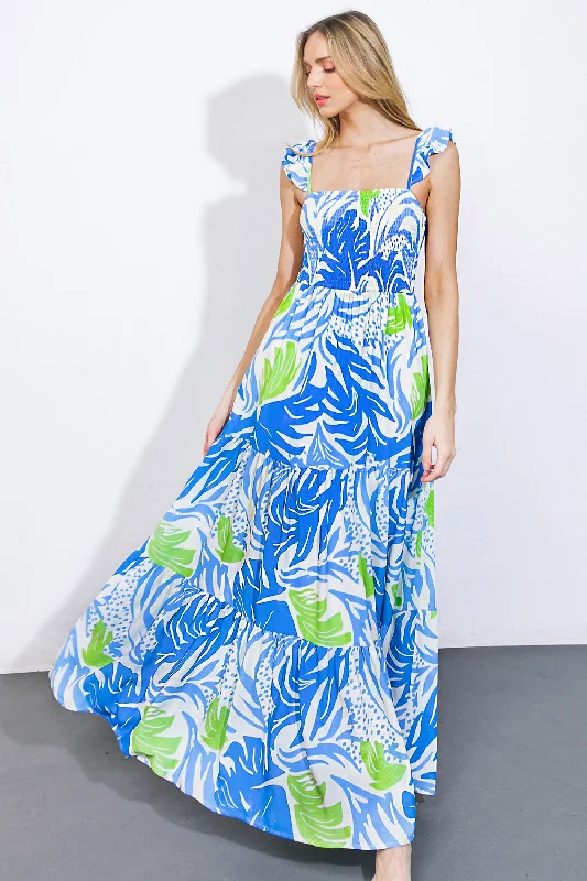 ON THE BRIGHT SIDE WOVEN MAXI DRESS