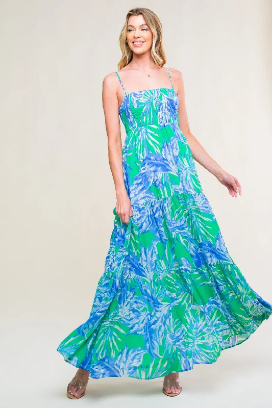 BLOOMING DAYDREAM WOVEN MAXI DRESS