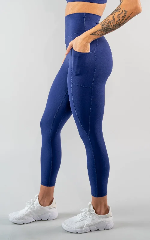 Bliss Legging 23" With Pockets in Blueprint